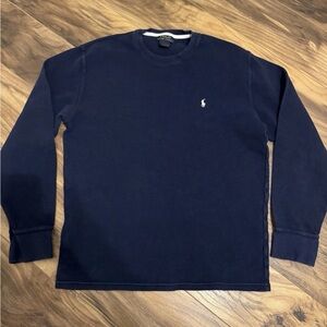 Polo by Ralph Lauren Men's Deep Blue Long Sleeve Tee